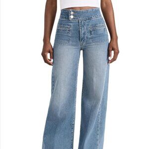 FRAME Women's Le Hardy Wide Leg Jeans